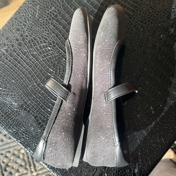 Rocket Dog Black Sparkly Mary Jane Flats Size 7.5 - Picture 7 of 10